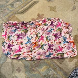 Posh Peanut Water Color Butterfly Changing Pad cover EUC